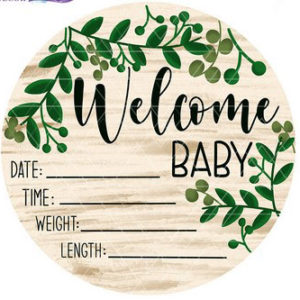 Welcome Baby Door Hanger