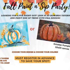 Fall Paint n' Sip at Howard's Tavern