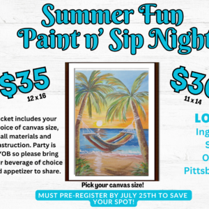 Paint n' Sip July 29th